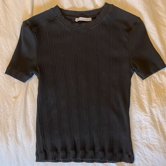 Zara Black Fitted Top - Picture 4 of 5
